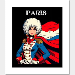 Paris France Female Comic Book Superhero Posters and Art